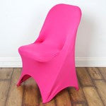 SLEEK Spandex Folding Chair Cover - Fushia