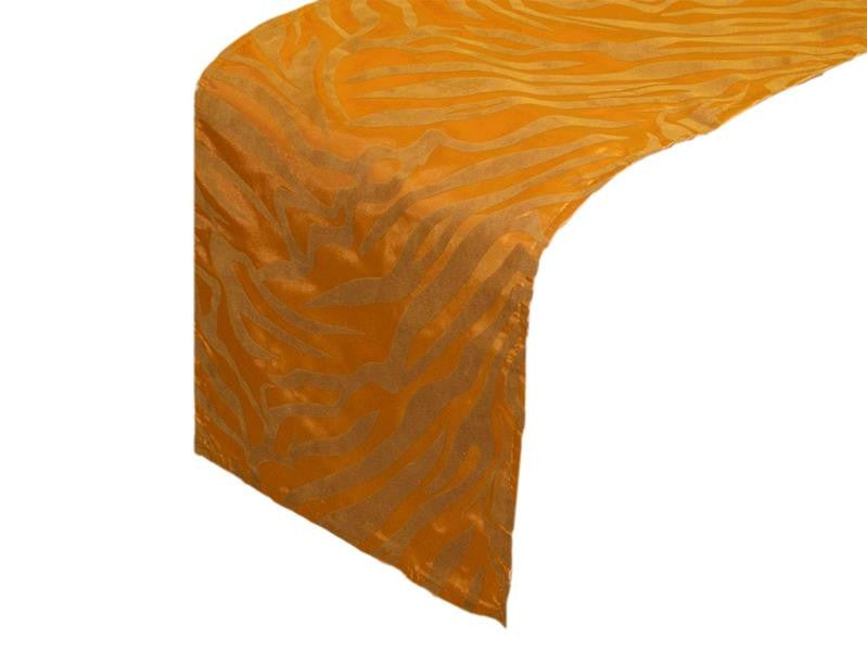 Zebra Safari Table Runner - Gold/Gold