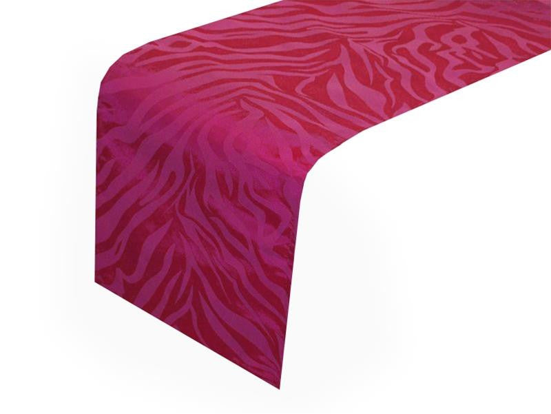 Zebra Safari Table Runner - Fushia/Fushia